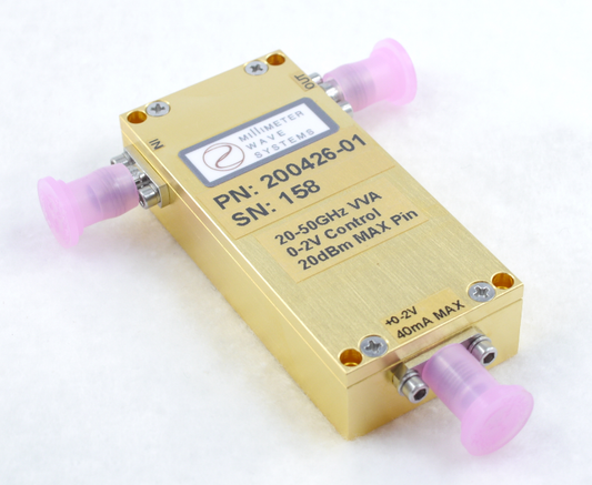20 - 50 GHz Reflective Voltage Variable Attenuator